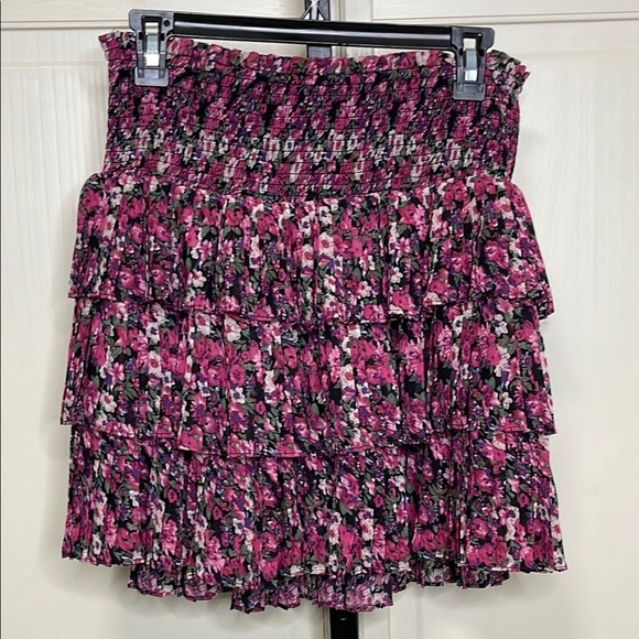 ENDLESS ROSE Chiffon Floral Printed Mini Skirt Fuchsia Sz M Women’s NWT - Picture 5 of 8